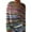 Light Purple, variant on Unbranded Sweaters for Women Retro Long Sleeve Crew Neck Pullover Top Trendy Lightweight Knitted Sweater Baggy Colorful Stripes Tops 2025 Fall Winter Outfits Silver L