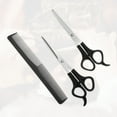 thumbnail image 5 of Unique Bargains 1 Set Durable Hair Cutting Scissors for Hair Styling Black, 5 of 7