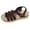 Coffee, variant on Womens Roman Platform Gladiator Sandals Beach Trendy Casual Suede Open Toe Buckles Chunky Wedge Fisherman Dress Heels Comfortable Walking Shoes Summer Blue Size 6