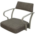 thumbnail image 3 of Carolina Swivel Extra Tall 34" Metal WB Stool - Plumley Cocoa Brown - Beige, 3 of 3