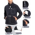 thumbnail image 5 of Pioneer Camp Fleece Jacket Men Full Zip Polar Lightweight Windproof Casual Soft Warm Outwear Outdoor Coat with Chest Pocket, 5 of 7