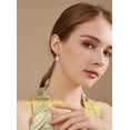 thumbnail image 2 of Teardrop Jewelry Set for Women - Sterling Silver Small Teardrop Cubic Zirconia Crystal CZ Rhinestone Drop Earrings and Pendant Necklace Set for Wedding Bride Bridesmaids Mother of Bride Prom Party, 2 of 7