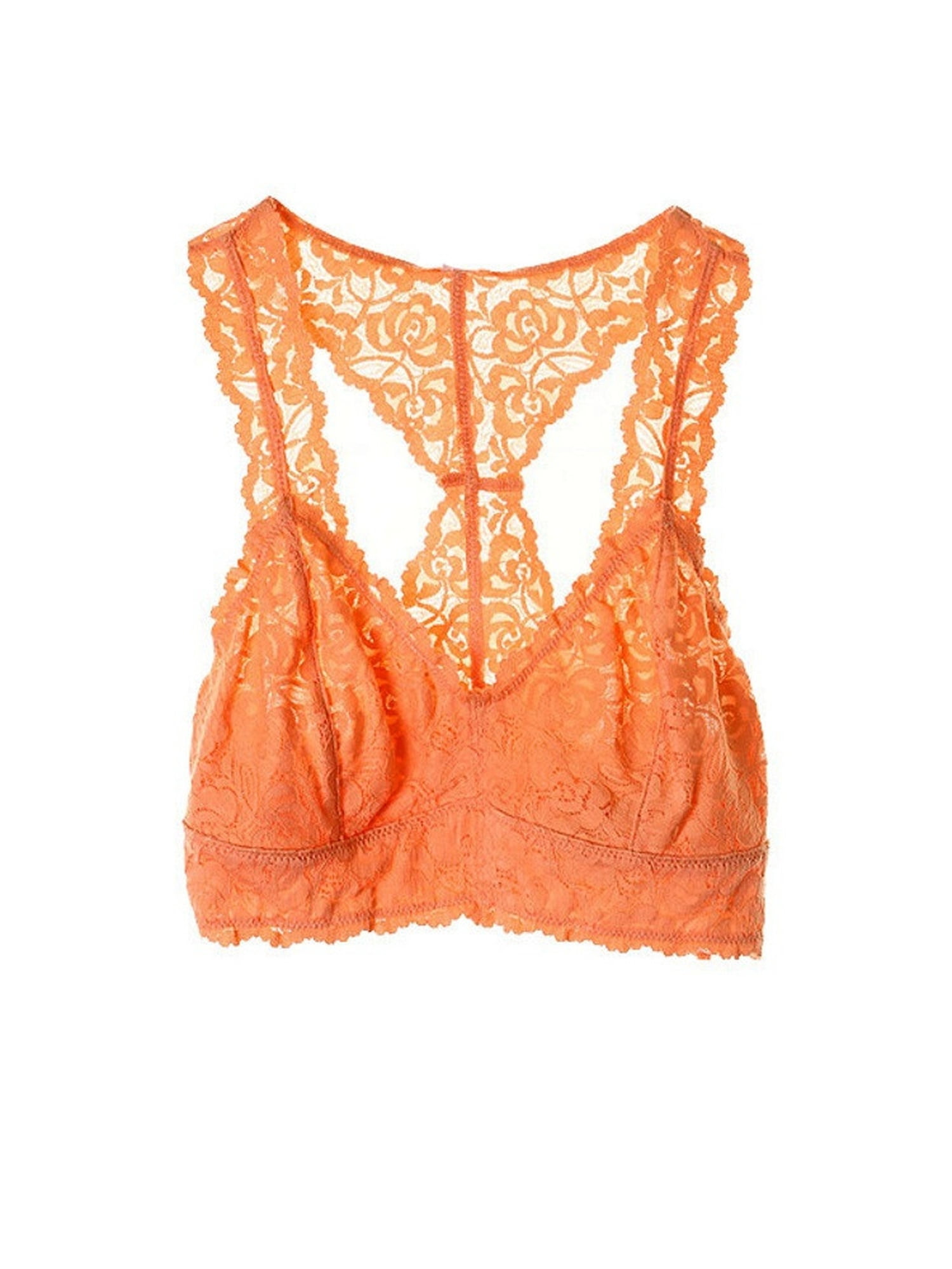 neon orange bralette