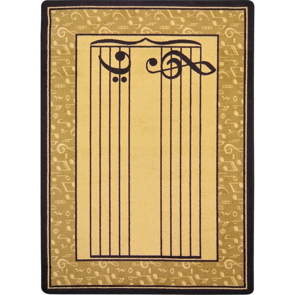 Kid Essentials - Music & Special Needs Fully Staffed, 3'10" x 5'4", Sand