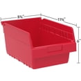 thumbnail image 6 of Akro-Mils 30080 Plastic Nesting ShelfMax Bin Storage Box, 12" Deep, Clear - Set of 8, 6 of 6