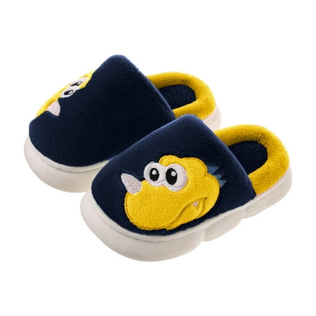 

Cathalem Slippers for Boys Size 5 Big Kid Children Cotton Slippers Boys Girls Autumn Winter Warm Wool Slippers Slides Boys 4 Blue 9 Years