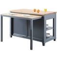thumbnail image 5 of Design Element Group KD-01-GY 39.88 cu. ft. Medley Kitchen Island with Slide Out Table, Gray, 5 of 6