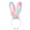 Pink, variant on Sweet Rabbits Ears Hairbands for Photo Studio Eye-catching Props for Party Daily Wear Headpiece