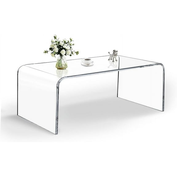 VDGPWA Acrylic End Table,Acrylic Side Table Living Room, Night Stands for Bedrooms, Console Tables for Entryway, Modern Tables for Office | 12" L x21 W x 21" H