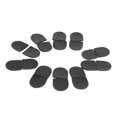 thumbnail image 2 of 40 Uds tapón de cremallera DIY hecho a mano cuero genuino multiusos moda extremos de cremallera topes superiores negro, 2 of 8
