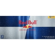 Red Bull Energy Drink, 80mg Caffeine, 8.4 fl. oz., Pack of 12 Cans