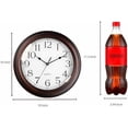 thumbnail image 4 of Wall Clock 10 Inch Battery Operated Silent Non-Ticking Wall Clock Vintage Retro Rustic Style Decorative for Bedroom Living Room Kitchen Home Office (Bronze), 4 of 8