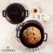 Cast Iron Double Dutch Oven - Pre-Seasoned 5-Quart Set