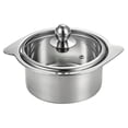 thumbnail image 4 of Olla para sopa con tapa, utensilios de cocina fáciles de limpiar, ideal para regalo, portátil, de acero inoxidable. Diámetro de la boca 15cm, 4 of 9