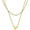 02.18K Gold, variant on Silver Initial Heart Necklaces for Women Letter A-Z Dainty Pendant Necklace Wife Daughter Mother Birthday Christmas Jewelry Gift