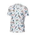 thumbnail image 6 of Wukai Undersea Animals Print Men's Short-Sleeved Mesh T-Shirt,Quick-Dry Short Sleeve Workout T-Shirt-X-Large, 6 of 8