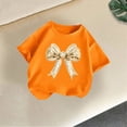 thumbnail image 4 of Zpanxa Girl Shirts Short Sleeve Crew Neck Lightweight Print Casual Outerwear Blouse 6 Years, 4 of 6