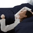 thumbnail image 3 of ViscoLogic Series Egyptian Comfort - Silky Smooth Lightweight Bedsheet Set - Brushed Micro - Deep Pocket - Navy (King), 3 of 6