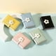 thumbnail image 3 of Cute Small Wallet For Girls Women Tri-folded Wallet Cash Pocket Flowers Pu Leather Print Card Holder Coin Purse With Id Window (green), 3 of 5