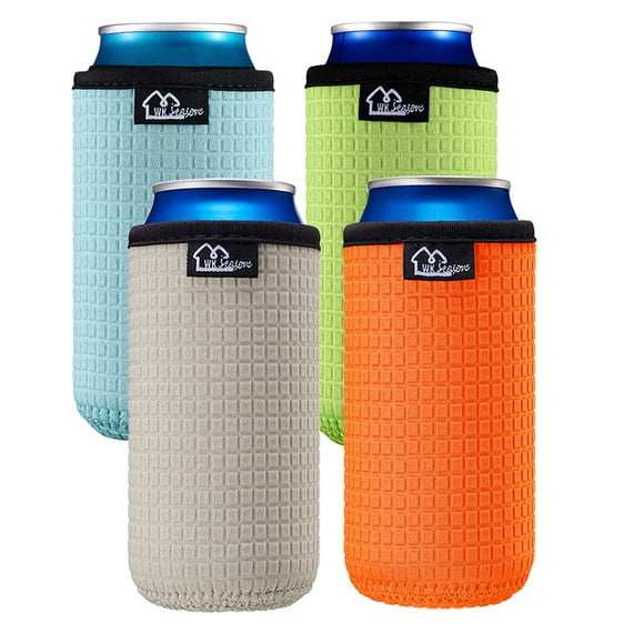 Funda para Latas Wk Ieason de Neopreno Slim para Latas de 355 mL, Paquete de 4
