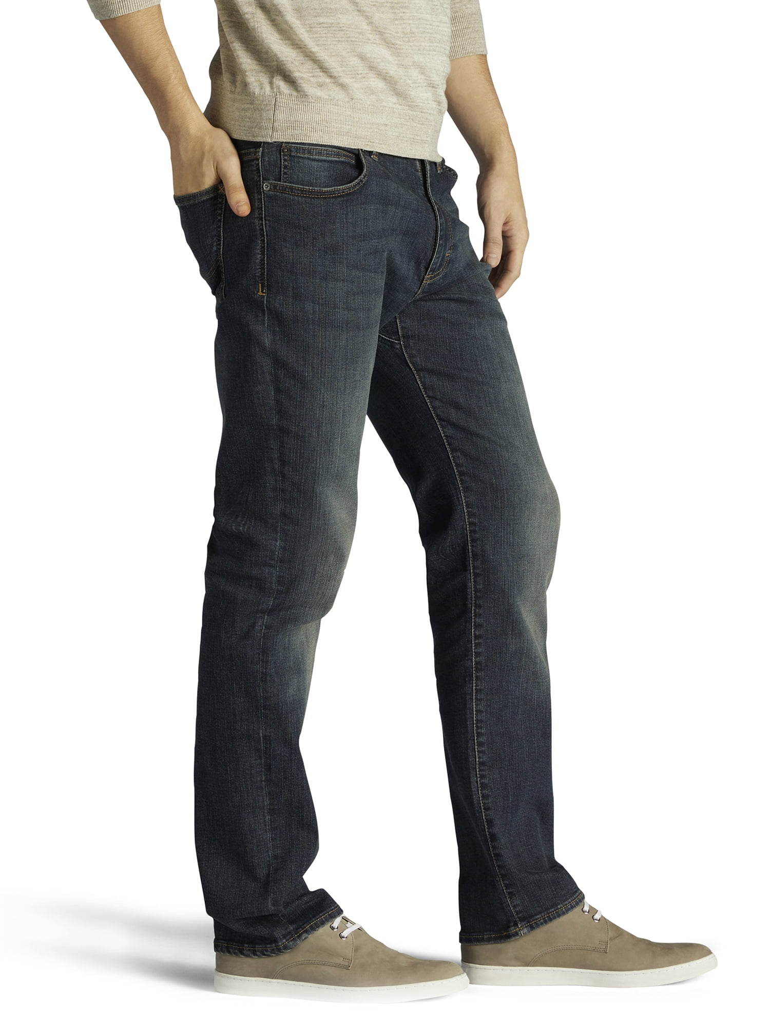 Lee Men’s Big & Tall Extreme Motion Straight Fit Tapered Leg Jeans