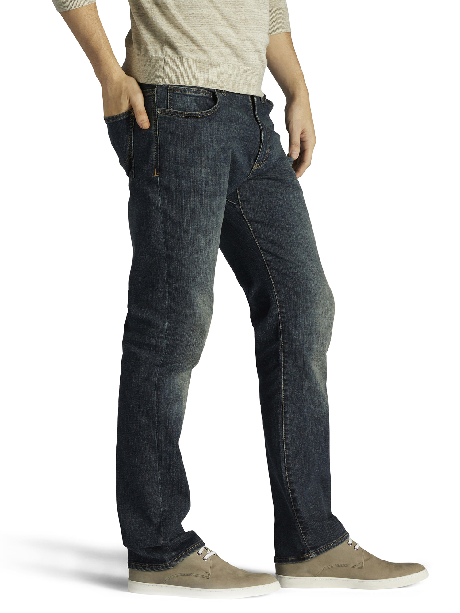 Lee Men's Big & Tall Extreme Motion Jeans, Straight Fit photo 3