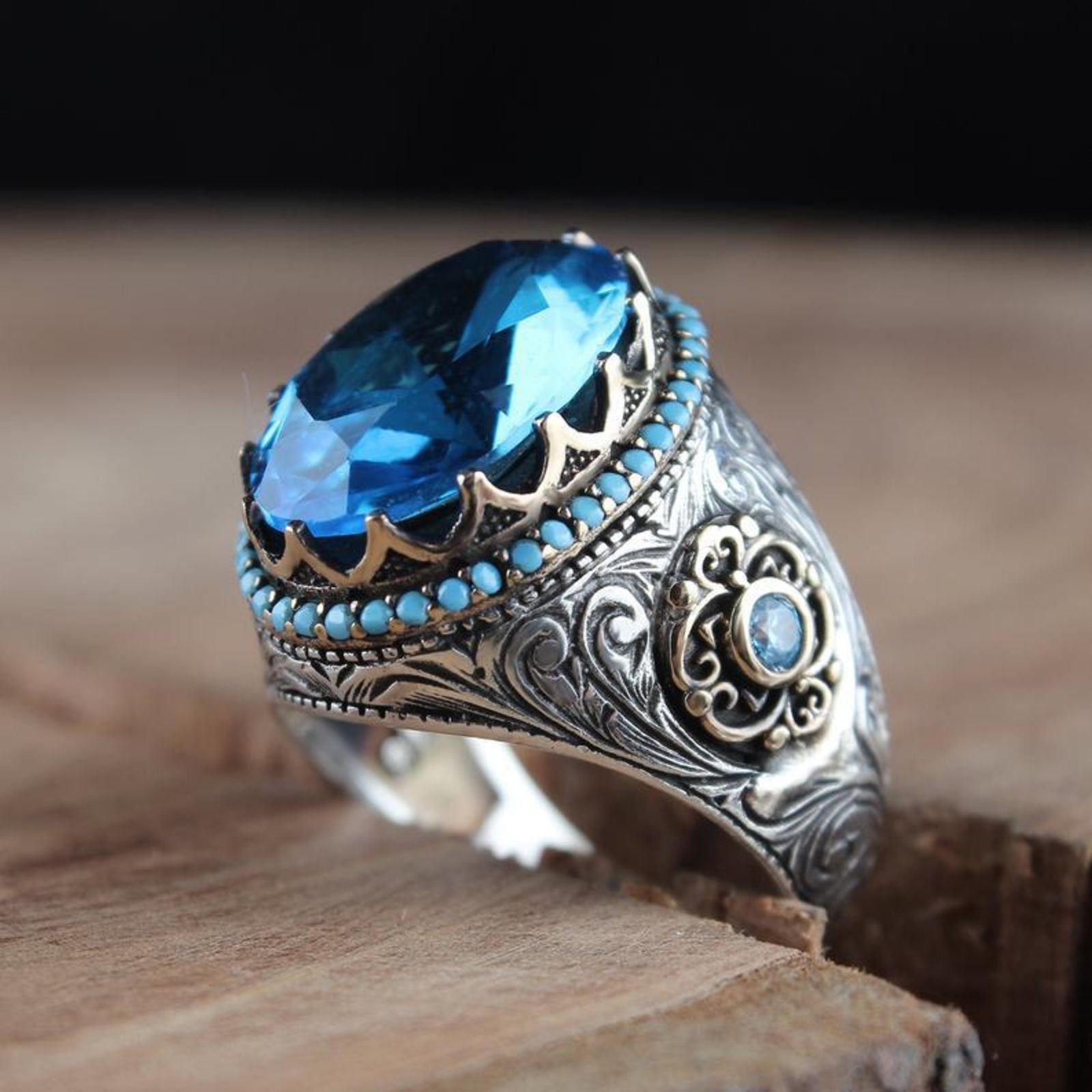 Real Natural Stone With Silver Ring | Precious, Semi-precious & Synthetic |  Pakistan Trade Portal