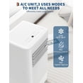 thumbnail image 2 of Bingirl 8000 BTU Portable Air Conditioner - 4-in-1: Cooling, Fan, Dehumidifier, Heater with Remote Control, 2 of 6