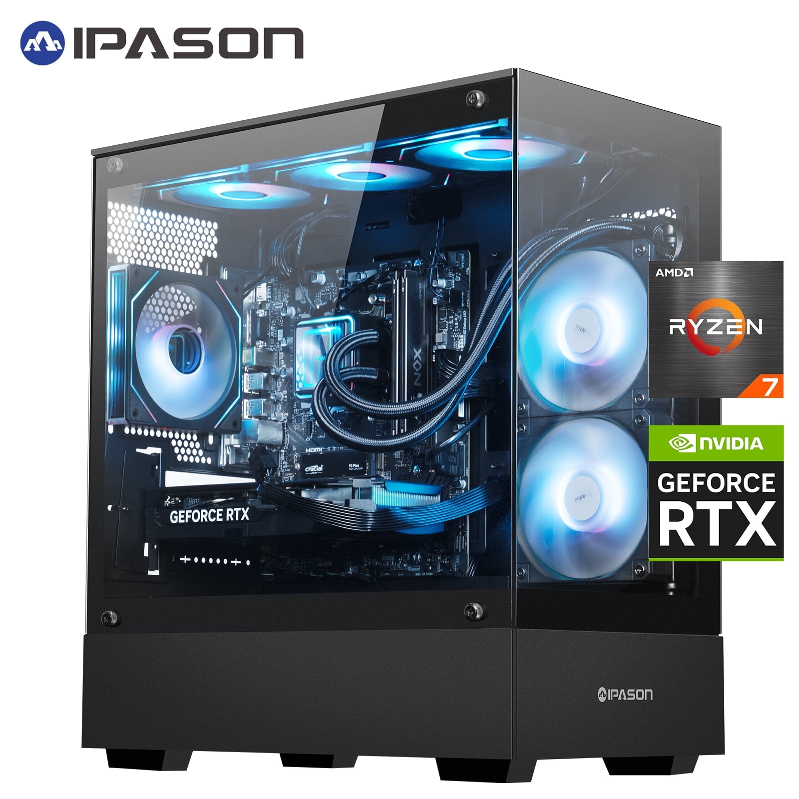 NSX AMD Ryzen 7 5800X Gaming PC, RTX 4070 12GB, 16GB DDR4