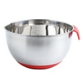 thumbnail image 2 of Tookss Mixing Bowls Anti-slip Silicone Bottom Stainless Steel Egg Bowl With Scales Handle Salad Bowl With Lid Baking Basin, 2 of 9