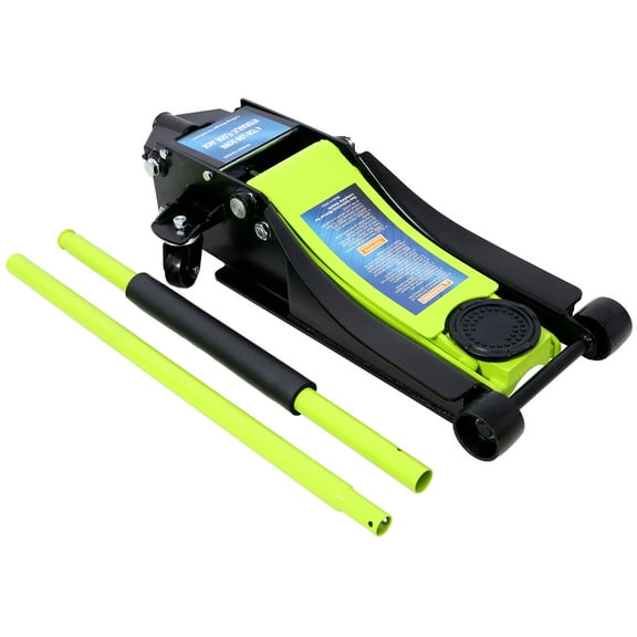 Acpouw Low Profile Hydraulic Trolley Service/Floor Jack, 4 Ton (8000 lbs) Capacity, Lifting Range 2.5"-20",green