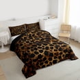 thumbnail image 3 of Castle Fairy Vintage Cheetah Print Queen Comforter Set,Leopard Print Bedding Comforter Set, 3 of 8