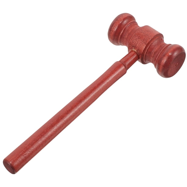 Martillo de juez de madera, mazo de juez, mazo de tribunal, mazo de subasta, martillo de cosplay para niños, juguete