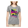 thumbnail image 3 of Totally 80's Forever Vintage Womens Graphic T-Shirt, Heather Grey, Large, 3 of 5
