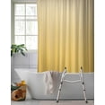thumbnail image 2 of Split Shower Curtain for Transfer Bench, Orange Yellow Ombre Fabric Shower Curtains for Bathroom, Modern Abstract Art Gradient Aesthetics Tub Sliding Transfer Bench Waterproof Bath Curtains 72"x78", 2 of 9