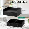 thumbnail image 3 of LOVEVER Farmhouse Wooden Countertop Coffee Bar Organizer with Coffee Bean Drawer Rack  K-Cup Holder  and Storage Compartments - Compact Kitchen Storage Solution for Coffee Accessories  Sp, 3 of 6