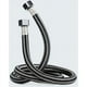 thumbnail image 1 of Laklulu 1 pieza Manguera trenzada de acero inoxidable Manguera de plomería de agua flexible Manguera de entrada de agua fría y caliente para fregadero de cocina de baño para inodoros/grifos G1/2 X, 1 of 5