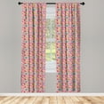 thumbnail image 3 of Ambesonne Cartoon Curtains, Wings Easter Inspired Art, Pair of 28"x84", Multicolor, 3 of 5