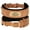 Brown, variant on Wide Leather Dog Collar Personalized with Nameplate Soft Padded for Medium Large Dogs
