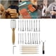 thumbnail image 1 of Herramientas de Estampado de material cuero de 27 Piezas, de Tallado de material cuero, Herramientas de Tallado de Bricolaje para Principiantes Y Profesionales Macarena Groover para hacer manualidades, 1 of 8