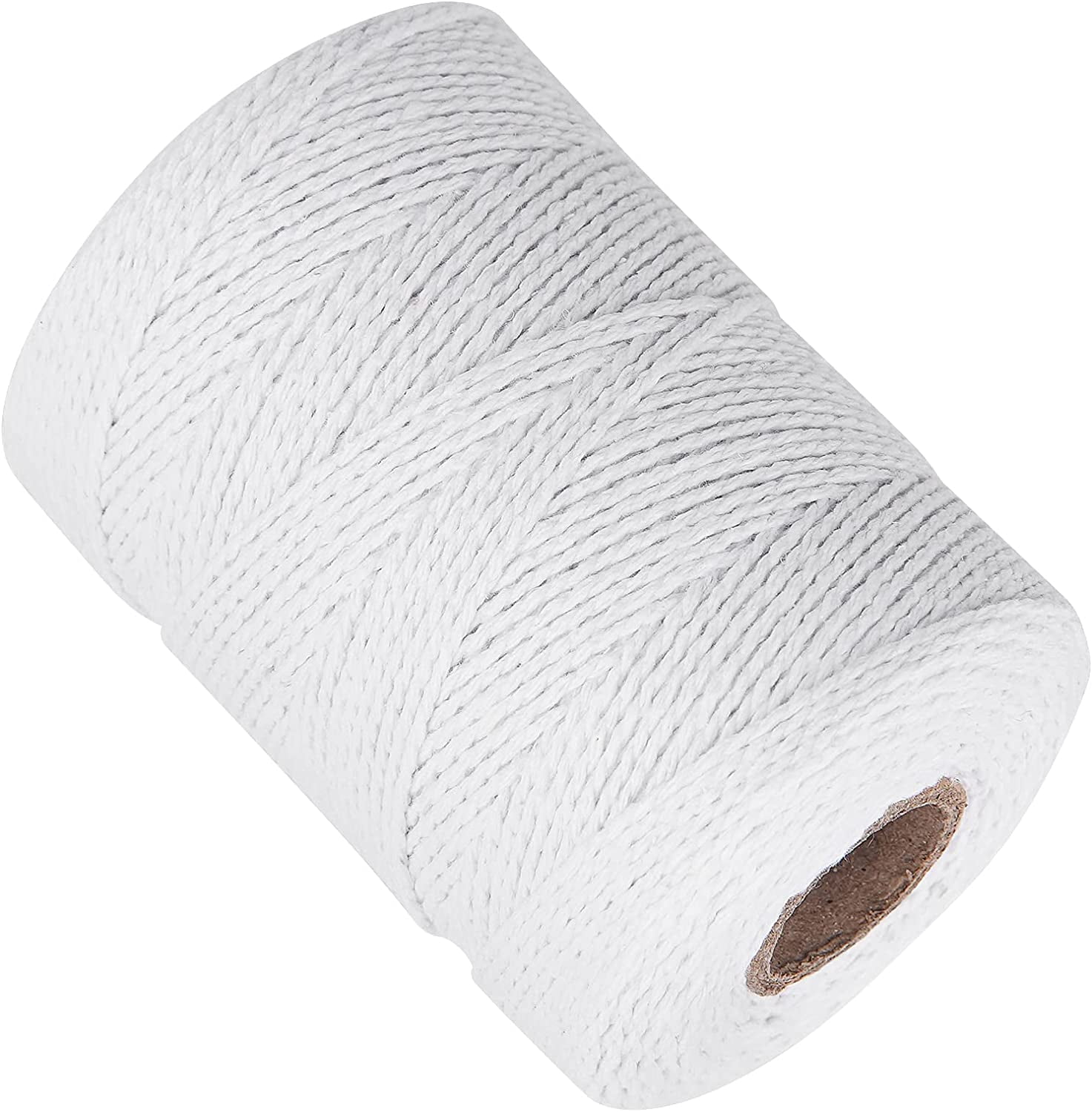 White Cotton Butchers Twine 656 Feet 2MM Thick String, Kitchen