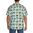 thumbnail image 3 of Fotbe Lighthouse Camisa Estampada de Manga Corta para Hombre, Casual de Verano, Estilo Playero, Sin Arrugas-Small, 3 of 5