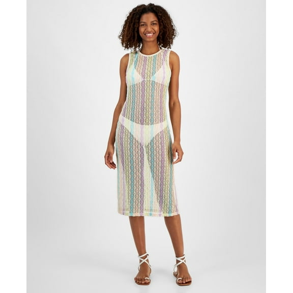 Miken Womens Open Knit Sleeveless C Sand Dolla L