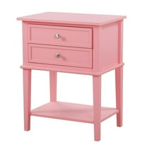 Glory Furniture Newton Nightstand in Pink Color