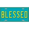 thumbnail image 1 of Blessed Metal License Plate, 1 of 1