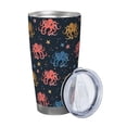 thumbnail image 2 of Fuzoiu cartoon doodle octopus Print 20oz Tumbler, Stainless Steel Vacuum Insulated Car Cup, Insulated Coffee Mug,Travel Mug with Lid,Thermal Cup for Outdoor-Straw Two-piece Set, 2 of 8