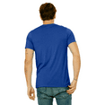 thumbnail image 4 of BELLA + CANVAS Jersey V-Neck T-Shirt for Men, Short Sleeve Cotton Tee, True Royal, Size-S, 4 of 4