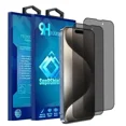 thumbnail image 1 of Pour iPhone 16 Protecteur d'Écran Supershield Anti-Reflet Confidentialité en Verre Trempé - Lot de 2, 1 of 5