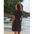 thumbnail image 4 of EKOUAER Bathing Suit Cover Up Chiffon Swim Suit Coverup Tie Front Sheer Beach Kimono Coverups Swimwear Cardigans, 4 of 6