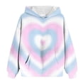 thumbnail image 5 of eczipvz Teen&nbsp;Girls Hoodies Girls Winter Hoodies Graphic Hoodies Fashion Casual Long Sleeve Tops Hooded Sweatshirts Printing Tops Light Blue,3-4 Years, 5 of 5
